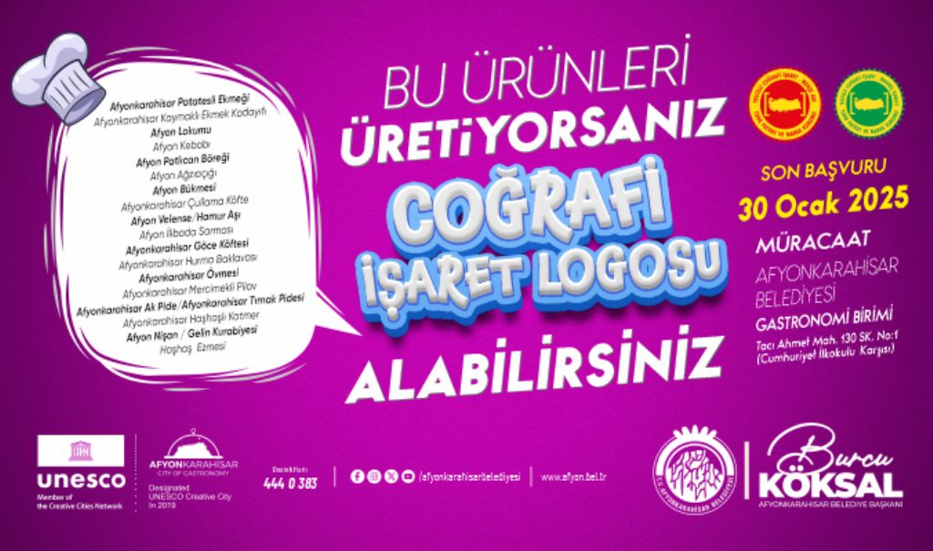 Afyon Cografi Isaret Logosu