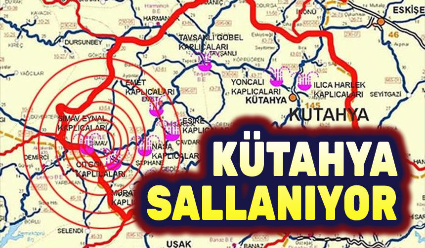 Kütahya'da hafif şiddetli 2 deprem oldu
