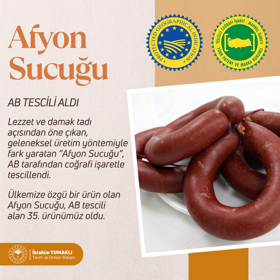 Sucuk Afyon Ab Tescil