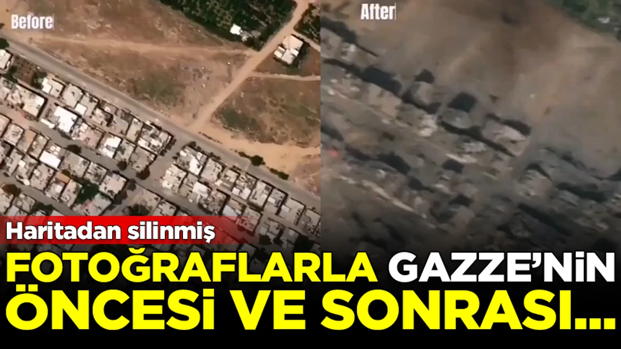 Gazze Haritadan Silinmiş