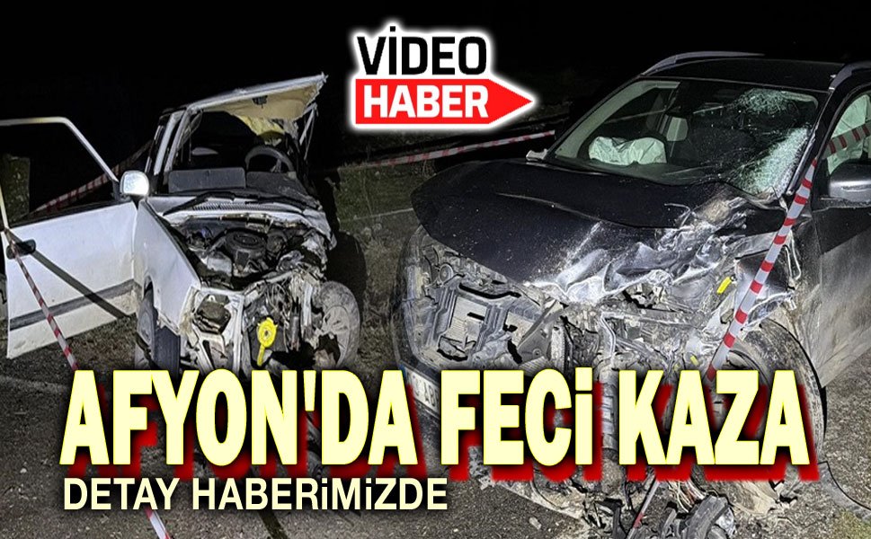 İki otomobil kafa kafaya çarpıştı