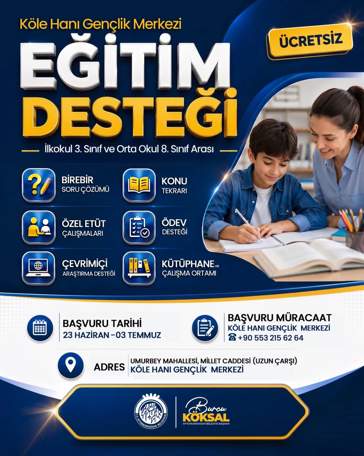 Afyonkarahisar Belediyesinden Ogrencilere Ucretsiz Egitim Destegi 1