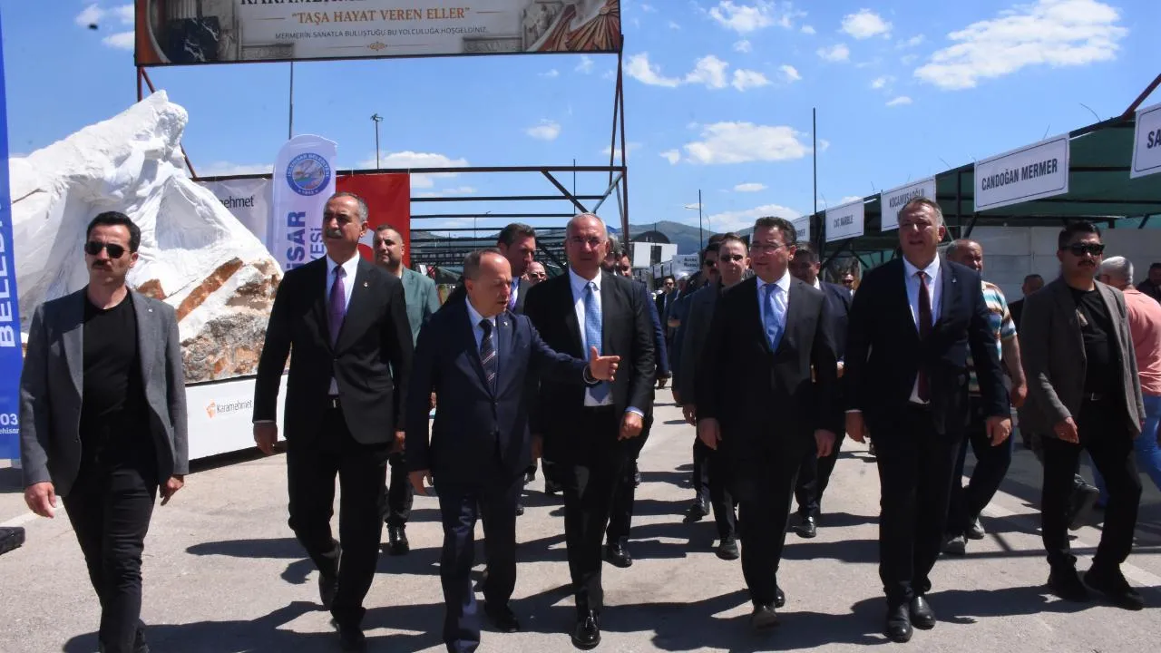 Ali Babacan 2. Uluslararası Blok Mermer Fuarı’nda 1