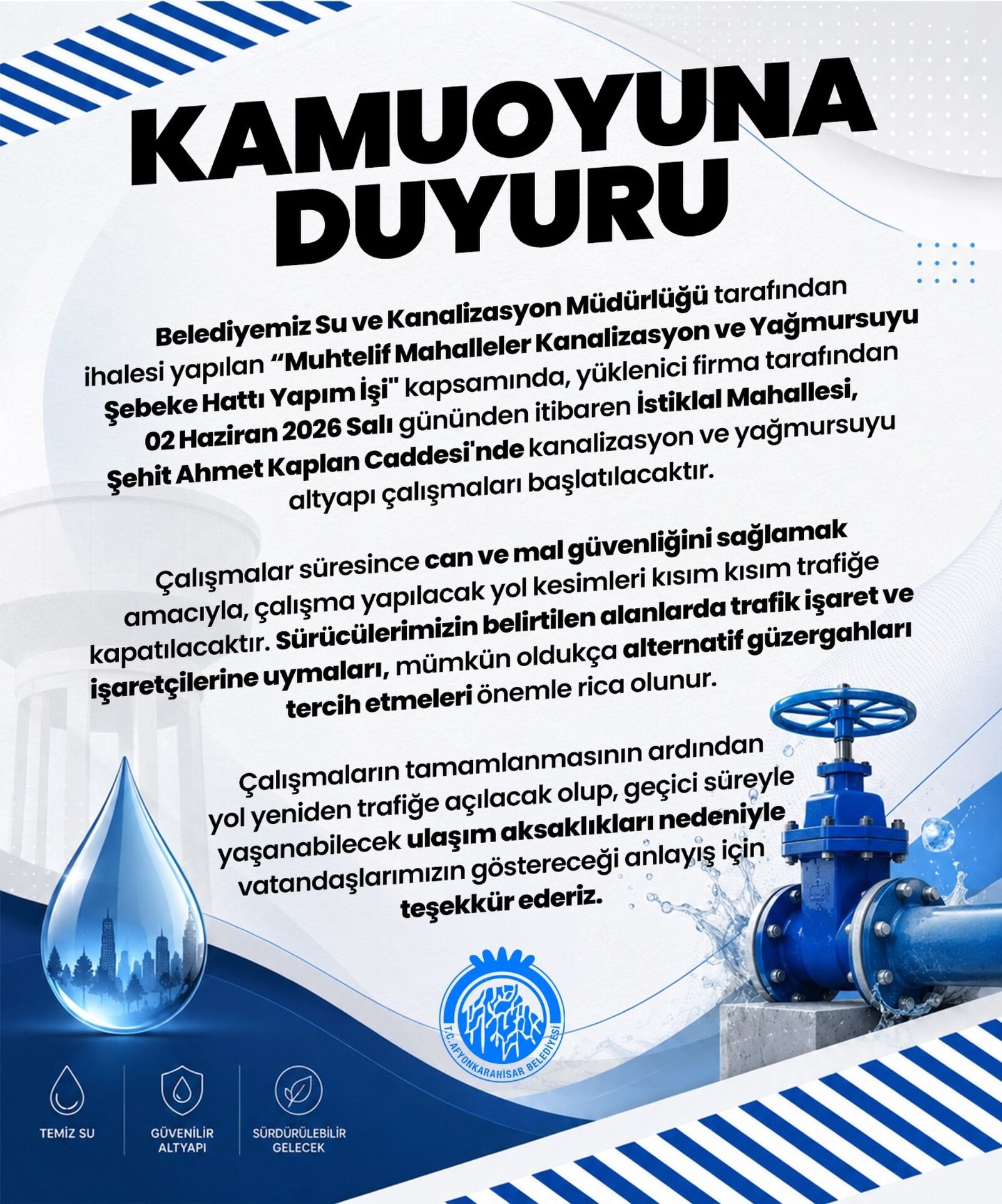 Alt Yapı Çalışması Olacak