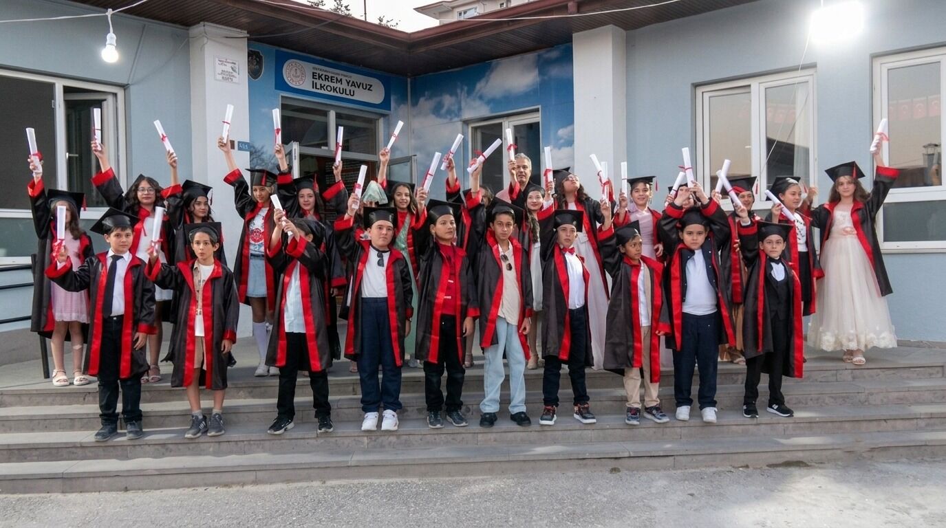 Ekrem Yavuz İlkokulu’nda Mezuniyet Coşkusu Yaşandı