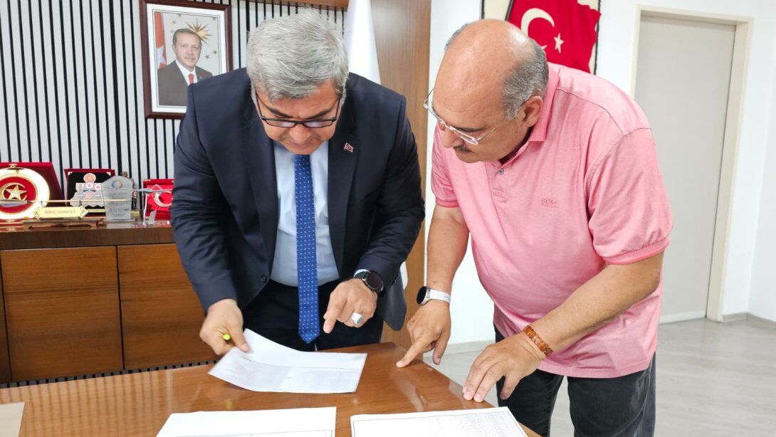 Muhtari Balibey İle Müdürü Sünnetci̇ Buluştu