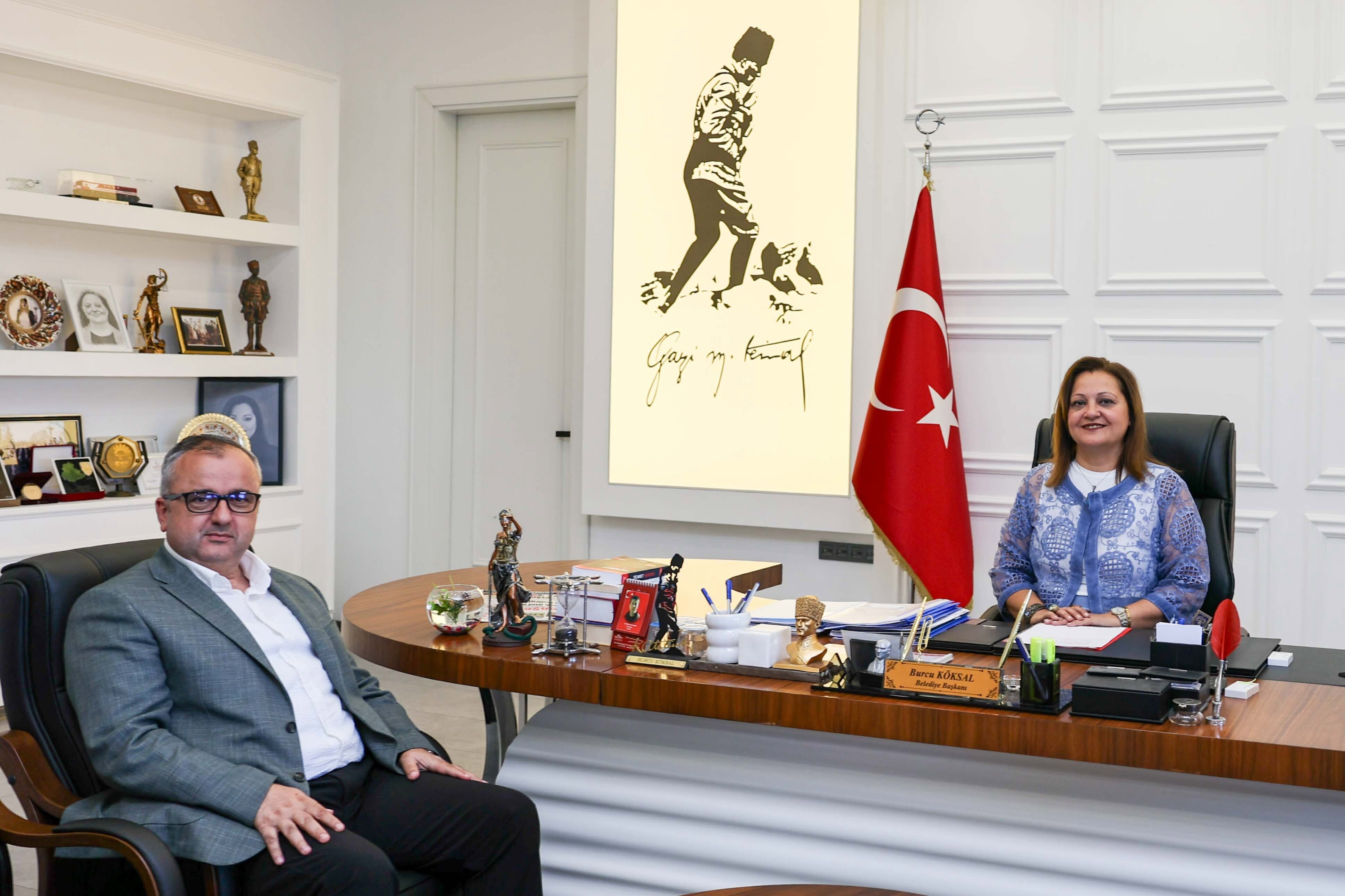Tolga Özlü'den Başkan Köksal'a Ziyaret