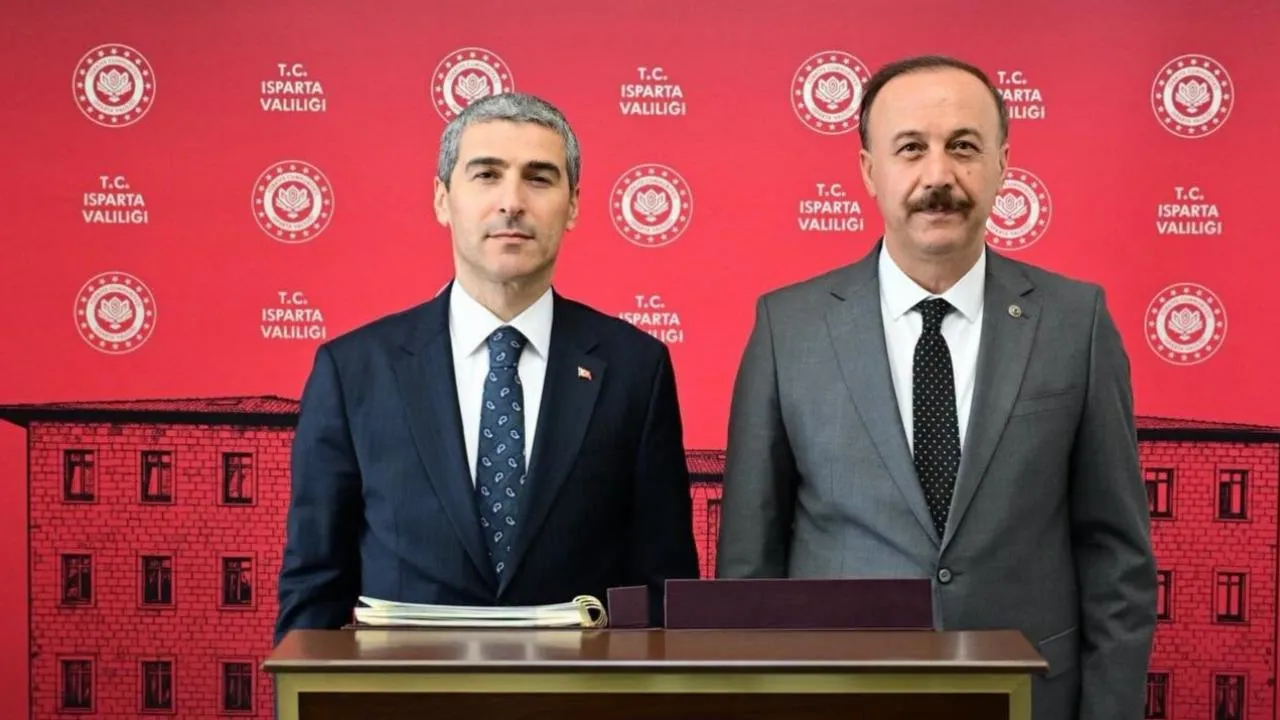 Vali Aktaş, Isparta Valisi Erin Ile Görüştü 1