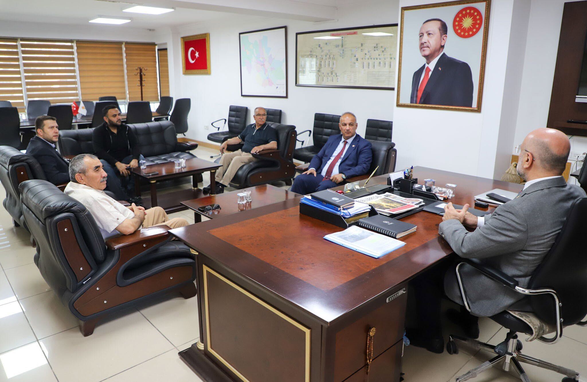 Yeni Müdür Kara'dan Başkan Şahin'e Ziyaret (4)
