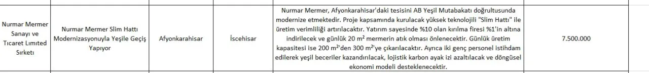 Yeşil Geçiş Destek Programı Sonuçları Açıklandı1