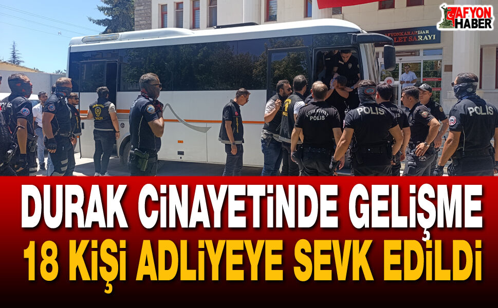 Durak Başkanı Cinayetinde Flaş Gelişme