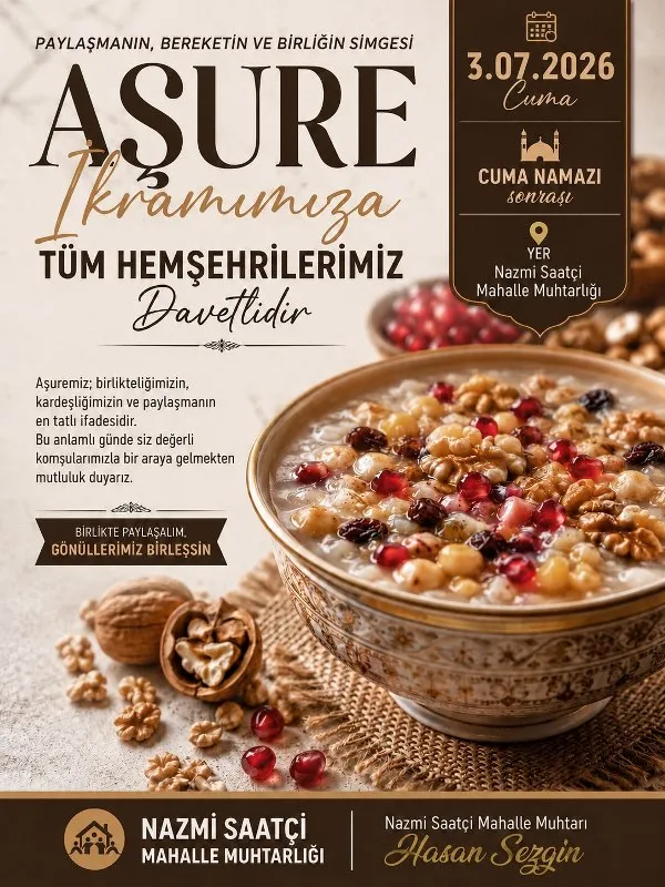 Aşure Ikramı