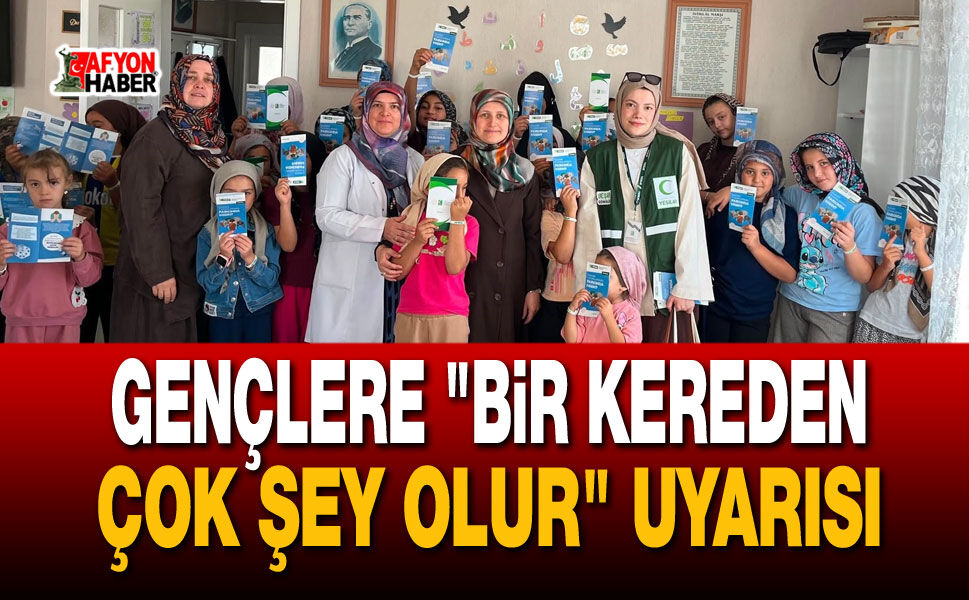 Afyon'da öğrencilerine 'bağımlılıkla mücadele' seminerleri düzenlendi