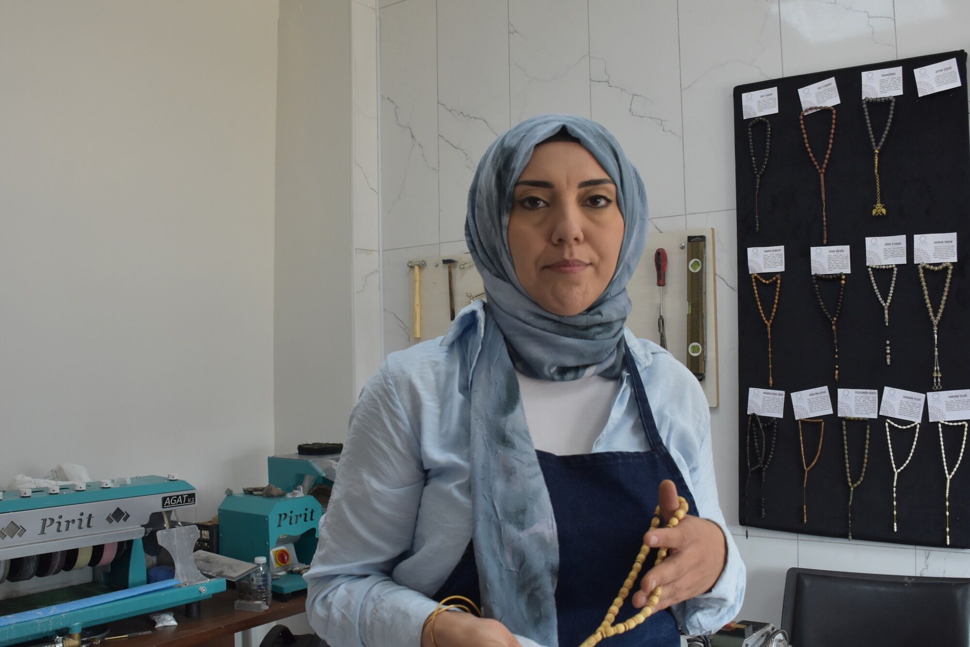Hatice Uçkun Tespihleri Sanata Dönüştürüyor (2)