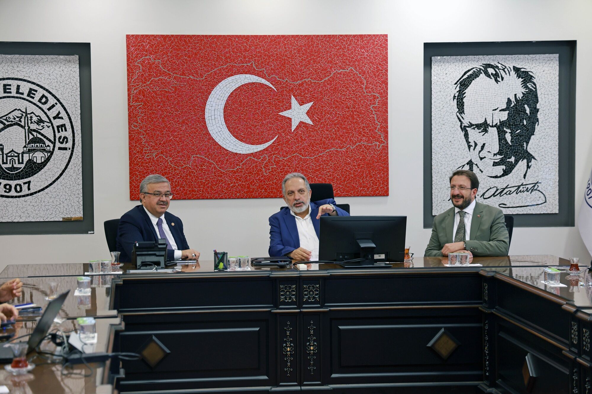 İbrahim Yurdunuseven Talas Belediyesi’ni Ziyaret Etti (2)