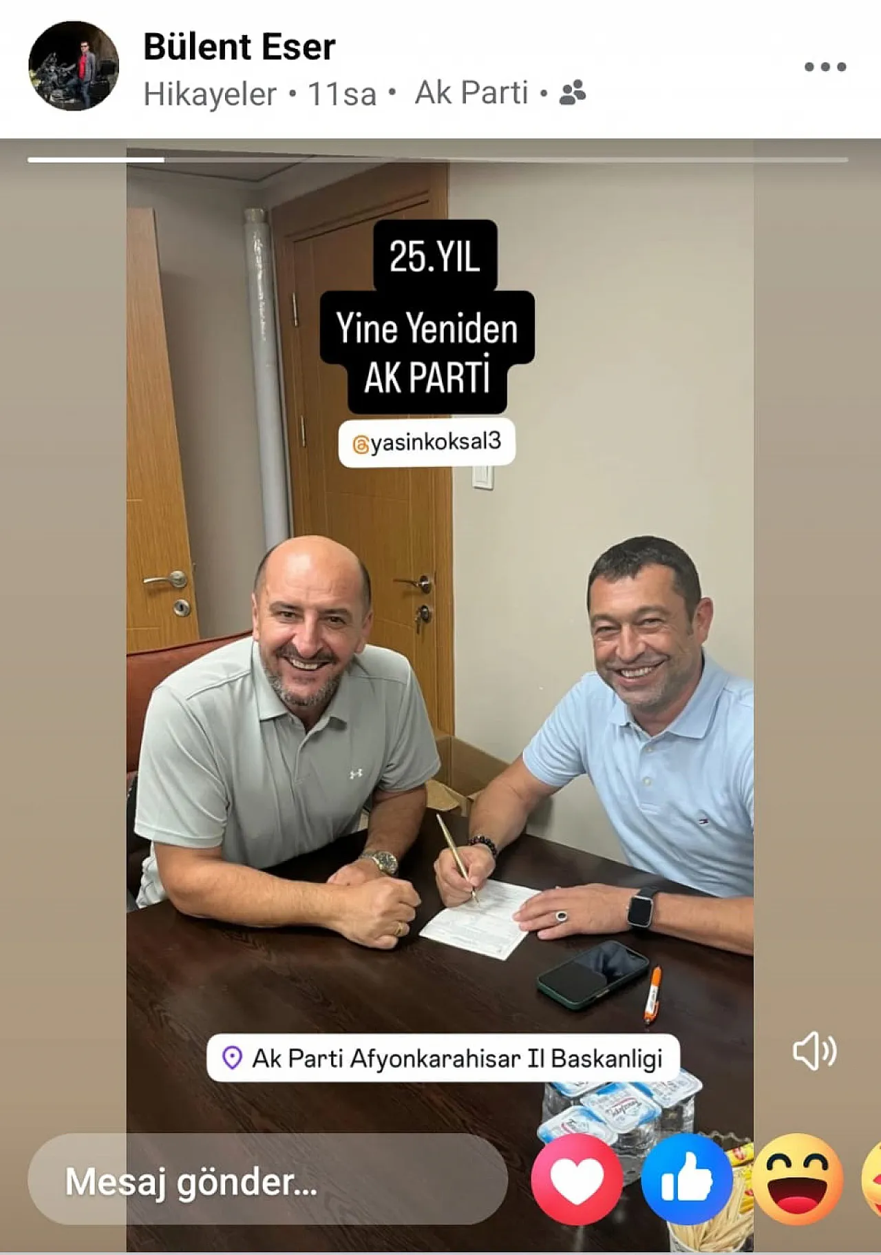 Yasin Koksal Ak Parti