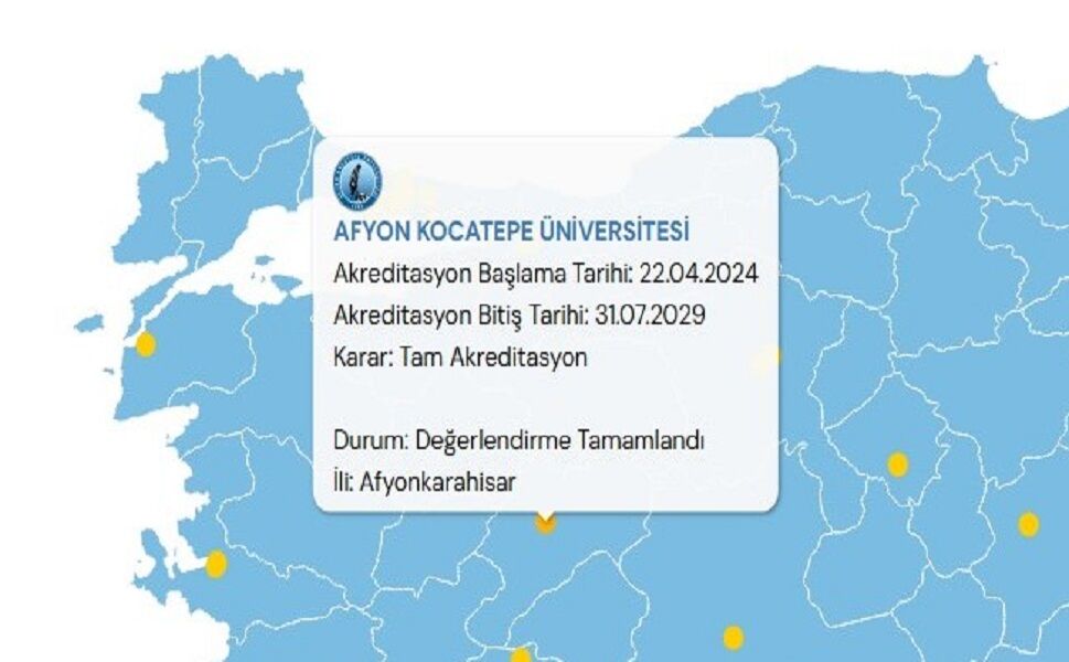 AKÜ’nün 5 yıllık tam akreditasyon statüsü devam ediyor