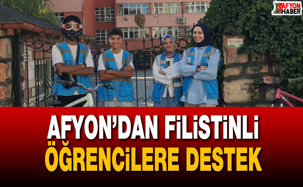 Afyon’dan Filistinli öğrencilere destek