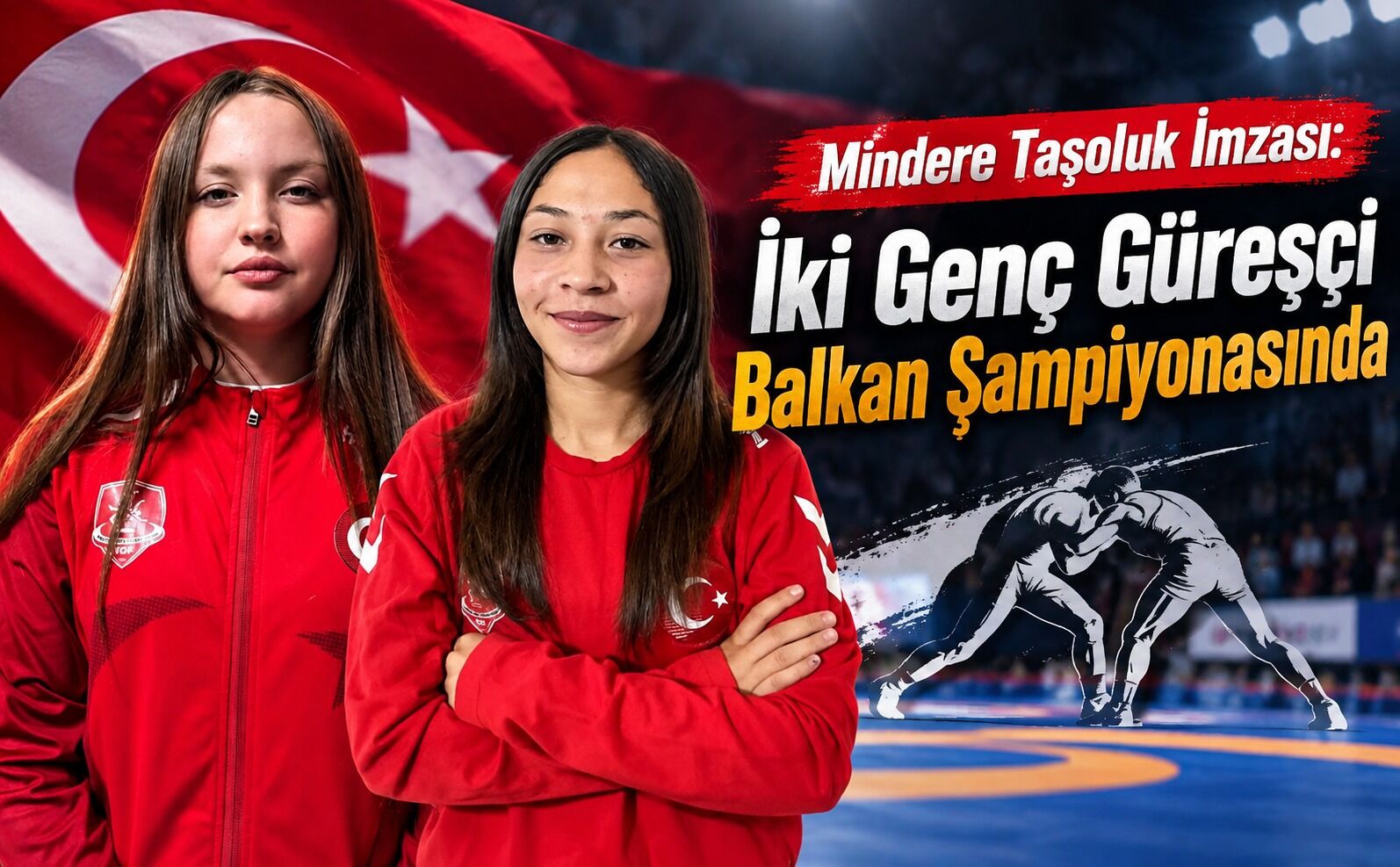 Mindere Taşoluk İmzası: İki Genç Güreşçi Balkan Şampiyonasında