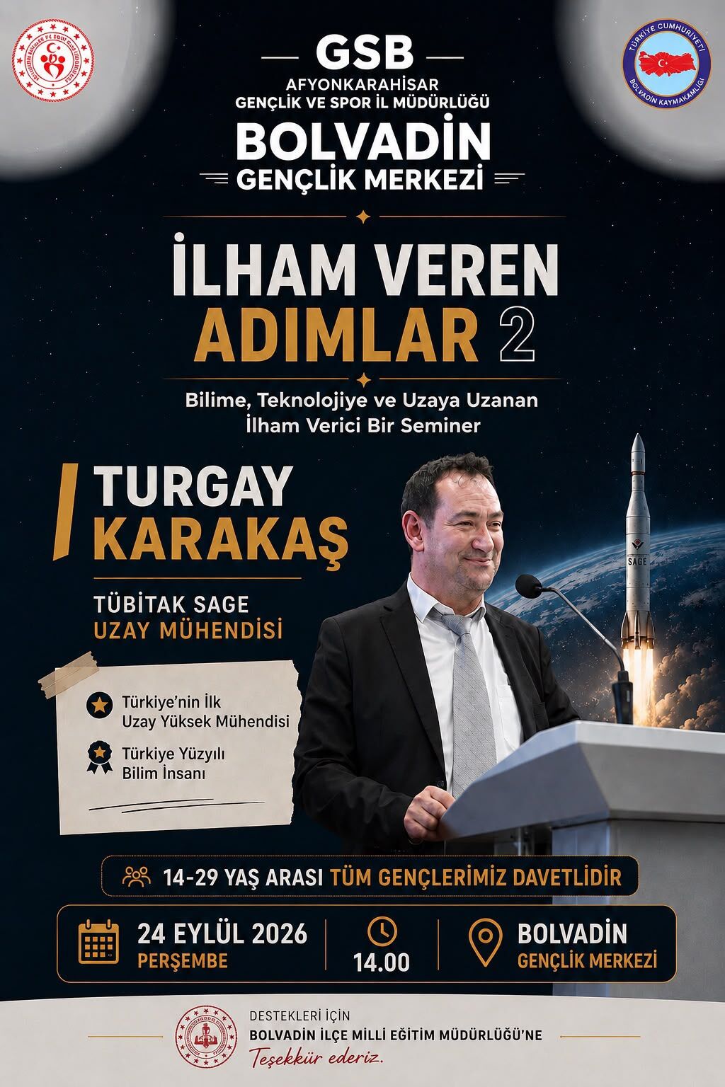 Türkiye’nin Ilk Uzay Mühendislerinden Biri Afyon’a Geliyor