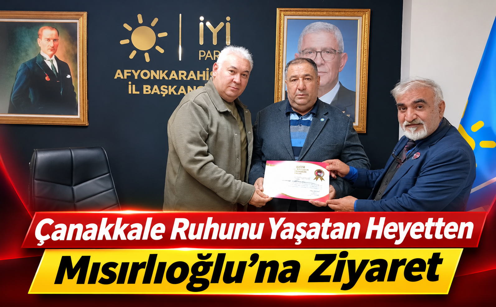 Çanakkale Ruhunu Yaşatan Heyetten Mısırlıoğlu’na Ziyaret