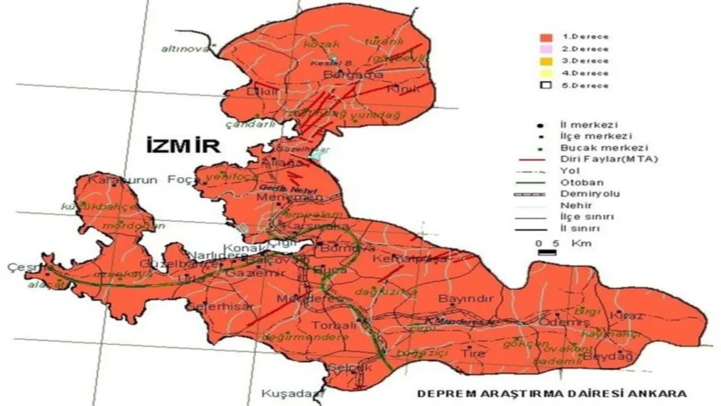 Izmir Deprem Haritasi