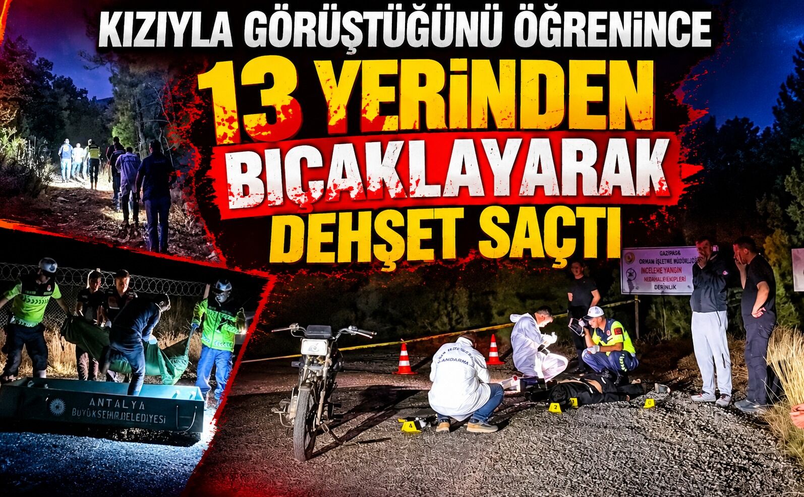 Kızıyla görüştüğünü öğrenince 13 yerinden bıçakladı