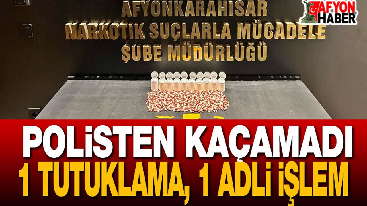 Afyon’da Polisten Kaçamadı