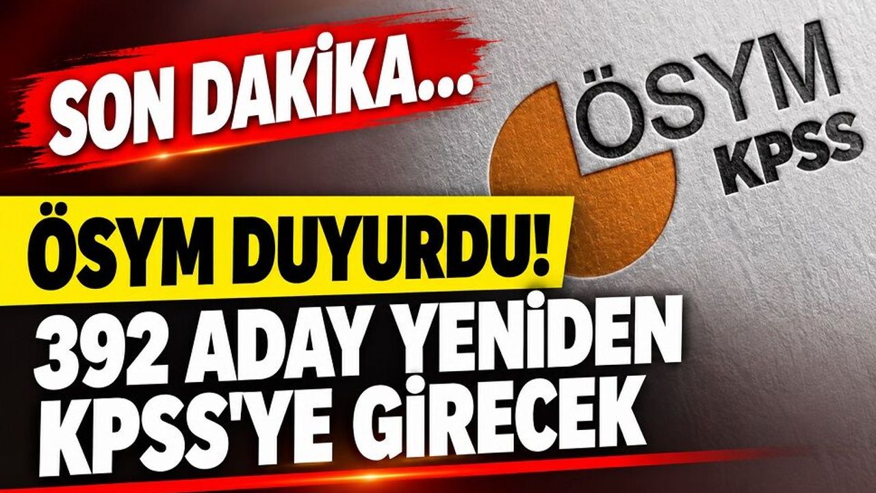 KPSS’de 392 Aday Yeniden Sınava Girecek