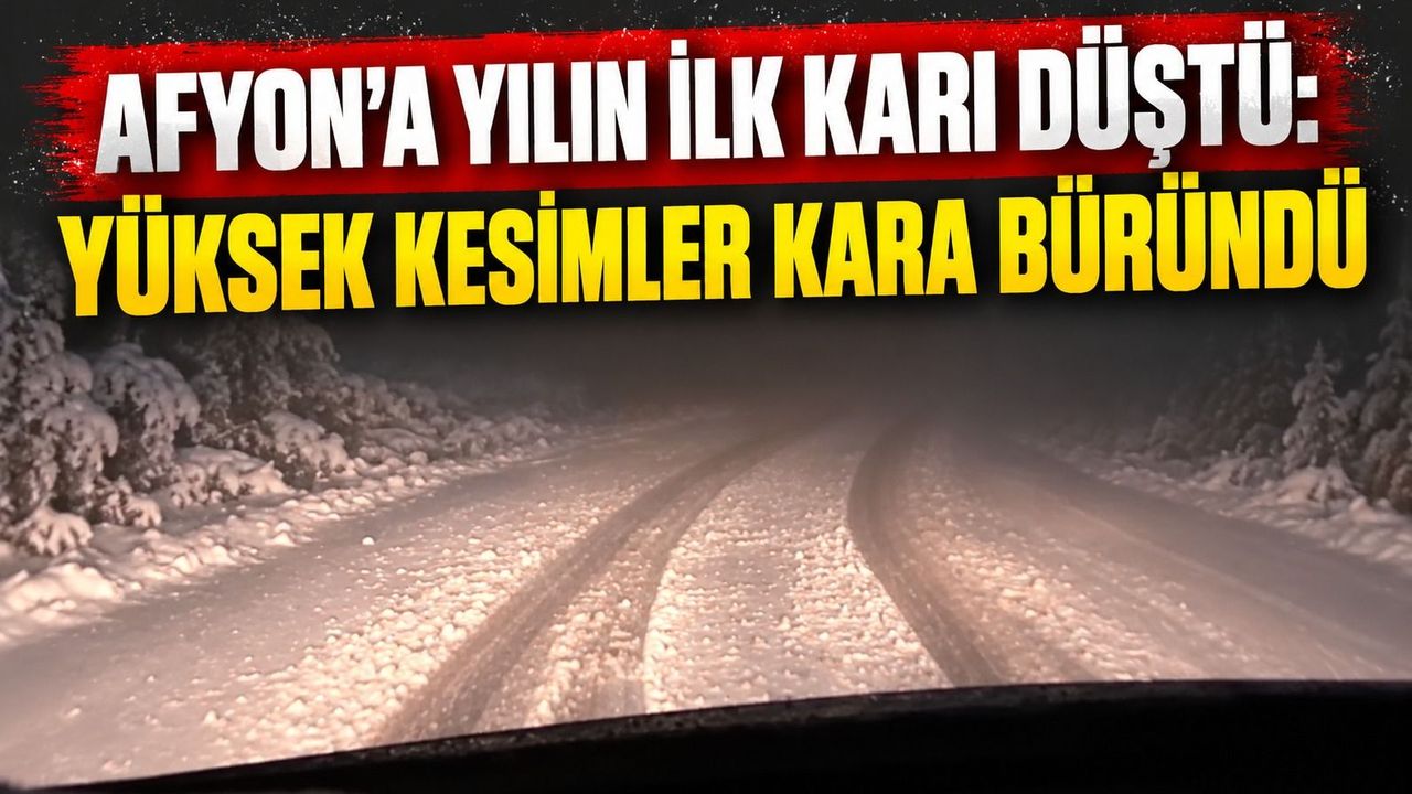 Emirdağ'da Yılın İlk Karı: Yellibel Yaylası Beyaza Büründü