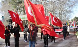 Atatürk'ün Dinar Ziyareti Yürüyüşle Anıldı