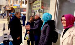 Eski Bakan Veysel Eroğlu Uzunçarşı Esnafını Ziyaret Etti