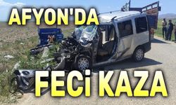 Afyon'da feci kaza, 2 ölü, 2 yaralı