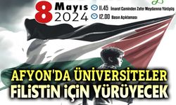 Afyon'da üniversiteler Filistin için yürüyecek