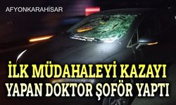 Afyon'da kaza: İlk müdahaleyi kazayı yapan doktor yaptı