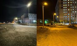 Afyon'da üniversite binaları ve yurtların çevreleri aydınlatıldı