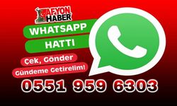 Afyonhaber Whatsapp İletişim hattı hizmetinizde