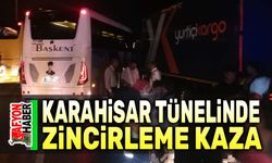 Karahisar Tünelinde zincirleme kaza, 6 kişi yaralandı