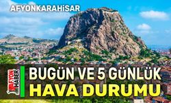 Afyon'da hava durumu: Yağış görünmüyor