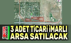 Üç adet ticari imarlı arsa satılacak