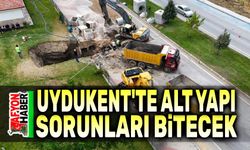 Uydukent'te alt yapı çalışmaları başladı