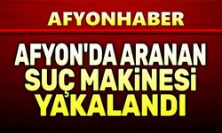 Afyon'da aranması bulunan suç makinesi yakalandı