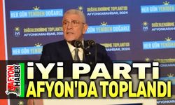 İYİ Parti Afyon'da toplandı,  Müsavat Dervişoğlu konuştu