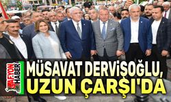 Müsavat Dervişoğlu, Uzun Çarşıda vatandaşı dinledi