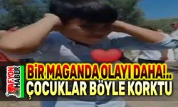 Düğünde maganda silahı çocukları böyle korkuttu