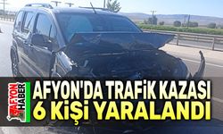 Afyon'da trafik kazası, 6 kişi yaralandı