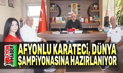 Afyonlu karateci Sultan Sarıgül, Dünya Şampiyonasına hazırlanıyor