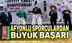 Afyonlu sporculardan Karate Şampiyonasında büyük başarı