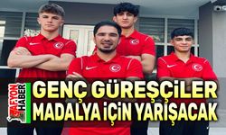 Genç güreşçiler madalya için yarışacak