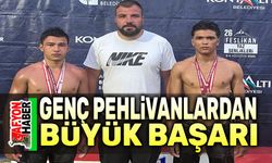 Genç pehlivanlardan büyük başarı